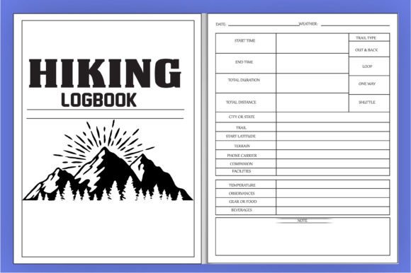 Download Hiking Logbook Kdp Low Content Book - Logbook Collection