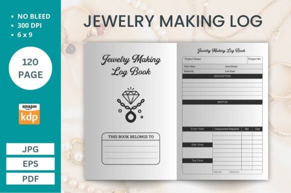 Download Jewelry Making Logbook Kdp Interior - Logbook Collection