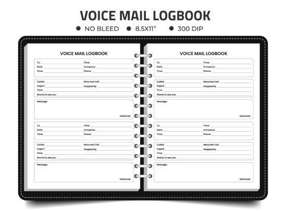 Download Voice Mail Logbook Kdp Interior - Logbook Collection