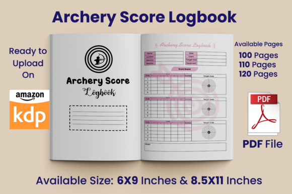 Download Archery Score Logbook KDP Interior - Logbook Collection