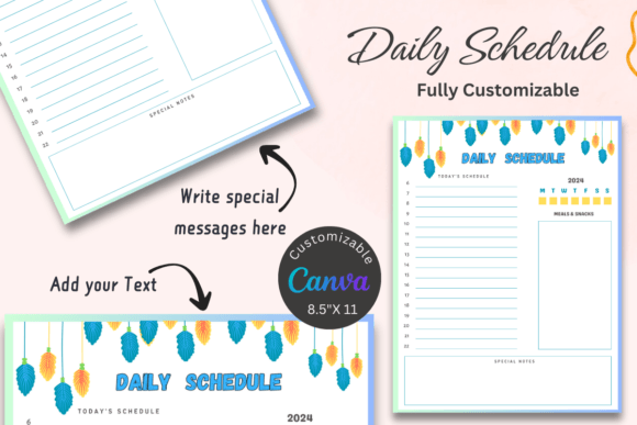 Download Editable Daily Schedule Template - Daily schedule Collection
