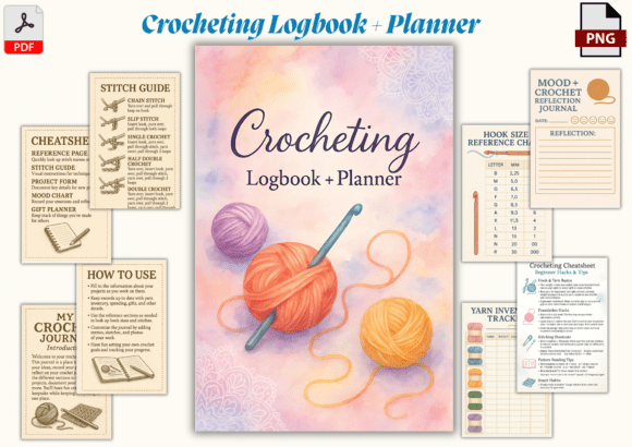 Download Crochet Project Journal Logbook - Logbook Collection