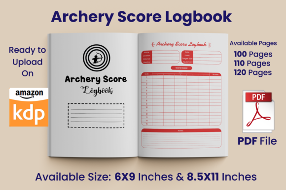 Download Archery Score Logbook KDP Interior - Logbook Collection