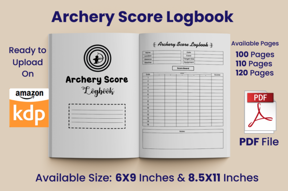 Download Archery Score Logbook KDP Interior - Logbook Collection