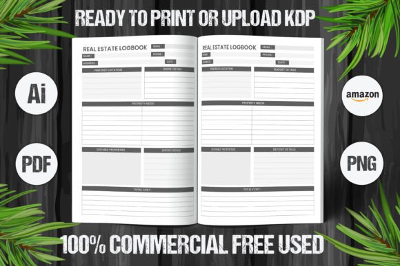 Download Real Estate Logbook 2023 KDP Interior 2 - Logbook Collection