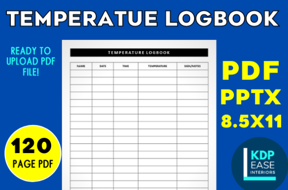 Download Temperature Logbook KDP Ready to Upload - Logbook Collection