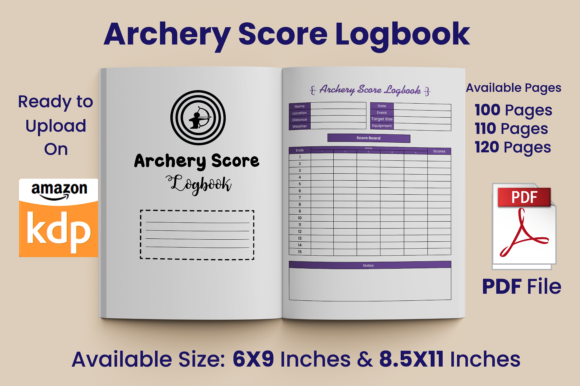 Download Archery Score Logbook KDP Interior - Logbook Collection