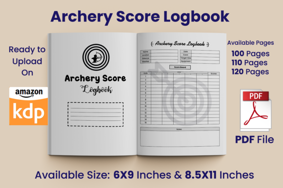 Download Archery Score Logbook KDP Interior - Logbook Collection