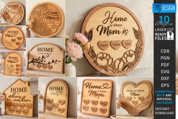 Download Mother's Day Gift Idea Laser Cut Bundle - Gift idea Collection