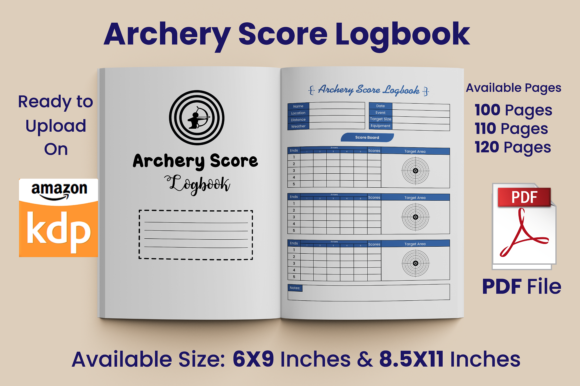 Download Archery Score Logbook KDP Interior - Logbook Collection