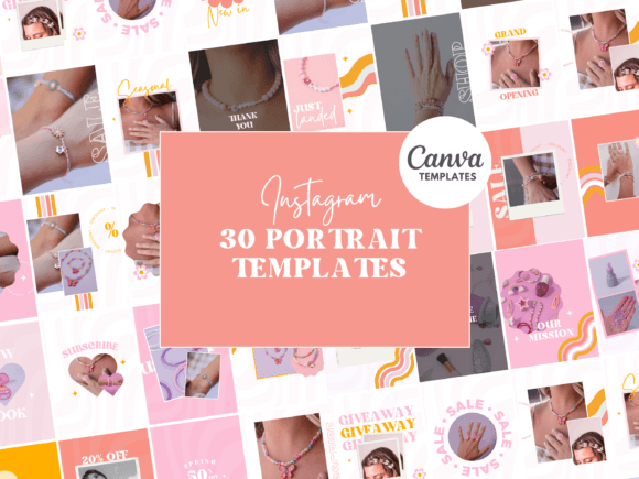 Download Peach Pink Instagram Canva Templates - Instagram canva templates Collection