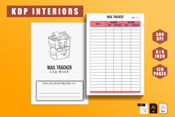 Download KDP Interior Mail Tracker  Logbook - Logbook Collection